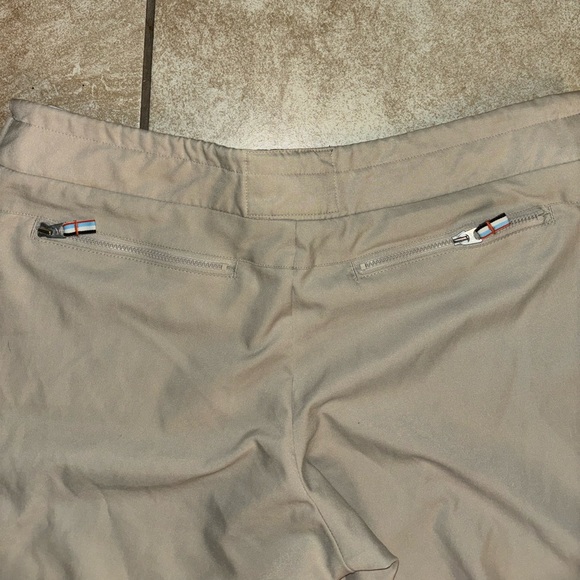 Nike khaki sweatpants with blue and white stripes - Picture 2 of 6